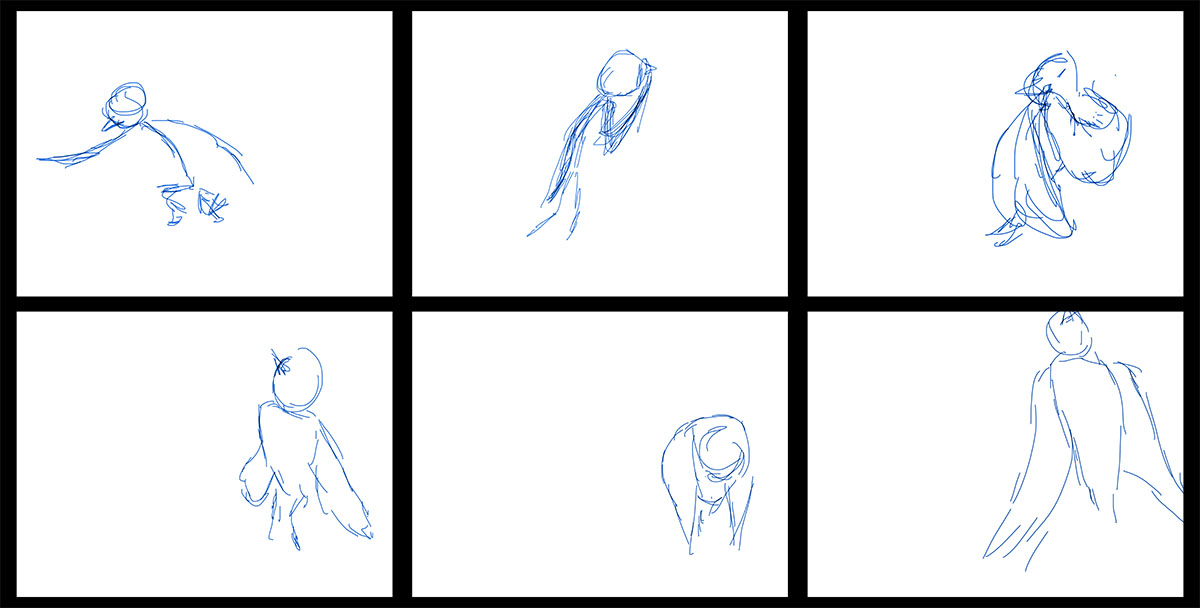 First rough sketches